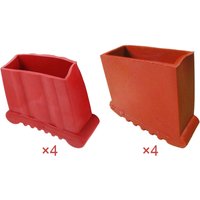 4Pcs Ladder Non Slip Feet Mat Suitable for Most Ladders Cushion Rubber Steep Ladder Foot Pads Telescoping Ladder Cap Feet