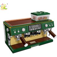 HUIQIBAO 928PCS MOC Kaffeemaschine Modell Micro Bausteine Mini Diamant Stadt Freund Bricks Set Kinder Spielzeug Kinder Mädchen spiel