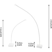 NEW Bendable Balloon Arch Stand Kit, Free Bending Half Arch Stand w/Base,Ballon Arch Frame for Party, Wedding and Birthday Decor