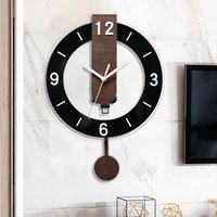 European retro swing wall clock silent clock suitable for home wall decoration living room bedroom kitchen decoration wall clock
