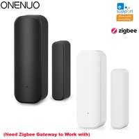 Zigbee Door Sensor Magnetic Window Open Closed Alarm Detector Works With Ewelink APP Alexa Google Need Gateway Black White Color