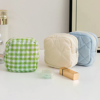 Small Corduroy Makeup Bag Mini Cosmetic Pouch Essentials Bag With Metal Zipper For Purse, Travel, And Gifts