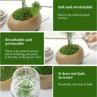 Premium Artificial Green Moss for DIY Crafts,Faux Preserved Grass Plant for Home Garden, Landscape Fake Moss Room Decor Supply