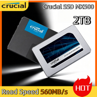 Laptop Upgrade Crucial MX500 SSD 500GB 1TB 2TB 3D NAND SATA 2.5 inch High Speed Internal Solid State Drive Hard Disk Studio