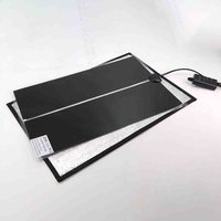 45-5W Graphene Heat Mat with Heating Reflective Aluminum Pad Tempature Controller Reptiles Aquarium Heater Seedling Germination