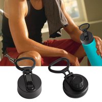 Water Bottle Top Replacement Flask Mouth Cover Direct Drinking Lid with Handle for Gym Outdoor Travel School Hiking