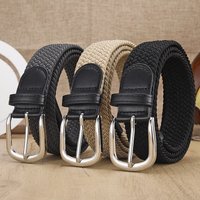 Lässiger gewebter elastischer Gürtel für Herren im Freien, Klettern, Training, Arbeit, Herrengürtel, modischer Damengürtel, gepaart mit Jeansgürtel