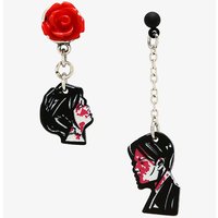 Rock Band MCR Lost Lady My Chemical Romance Three Cheers Couple Mismatch Earrings Women's Earring Jewelry Wholesale Direct Sales