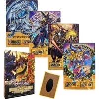 100Pcs Yu Gi Oh Cards KAIBA PACK 3 Card Deck English TCG Holographic Golden White Dragon Duel Game Collection Card with Tin Box