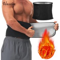 Vensslim Men Sauna Sweat Belt Fat Burner Body Shaper Wrap Waist Trainer Slimming Girdle Workout Weight Loss Belly Trimmer Corset