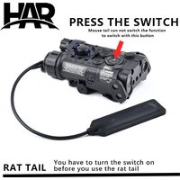 Tactical NGAL Optical Sight Red Dot Green Visible Optical White LED Strobe Illumination Indicator Fit 20mm Picatinny Rail