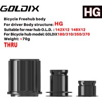 GOLDIX Fahrrad-Freilaufkörper HG/XD/MS/XDR/CP/N3W für GOLDIX Naben 180/310/350/370 Fahrradnaben QR/THRU Endkappe