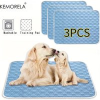 Kemorela 3pc New Upgraded Ice Cooling Experience Summer Pet Cooling Mat Washable and Breathable Pet Cooling Pad All Season Pet