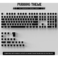 Pudding Mechanical Keyboard Keycaps ISO Enter OEM Profile PBT Double Shot Keycap RGB backlit Key Caps For Mx Switch Keyboard Fit