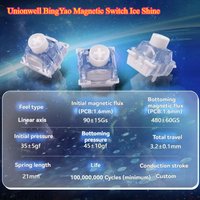 Unionwell BingYao Magnetic Switch Ice Shine - RGB Linear for Mechanical Keyboard Pre Lubed 45g
