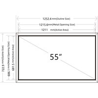 55 inch IR Touch frame,55 inch ir multi touch screen panel, IR Multitouch Touch Screen Frame for Terminal kiosk Without Glass
