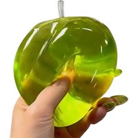 Glossy Apple Maltose Soft Squeeze BallASMR Slow Rebound Stress Relief Vent Ornament for Indoor Leisure Festival Party Gift