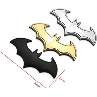 1PC 3D Bat Shape Car Stickers Cool Metal Car Logo Emblem Sticker Decal Motorcycle Automobiles Car Styling Accessories