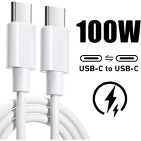 100W USB-C to Type-C PD Charge Cable For iPhone 15 16 17 Pro Max Air Samsung S25 Moto OPPO Redmi POCO Honor Fast Charging Cables