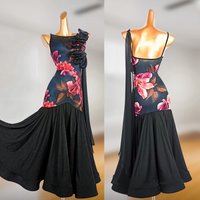 Ballroom Dance Competition Clothing For Women Sleeveless Bodysuit Swing Skirt Suit Waltz Modern Dance Performance Dress DN13839