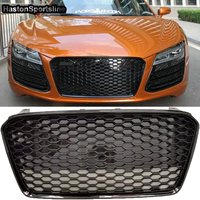 R8 Racing Grills Front Honeycomb Hood Bumper Guard for Audi 2013-2016 Car Accessories