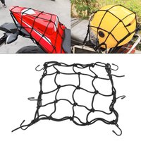 Motorcycle 6 Hooks Elastic Net Helmet Luggage Mesh Bag 30*30cm Storage Strap 40*40cmMesh Helmet Tank Luggage Mesh Car Motor Bike