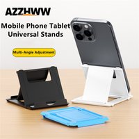 Portable Cell Phone Stand Holder for Desk, Foldable Pocket-Sized Mount, Universal Adjustable Desktop Mobile Phone Kickstand