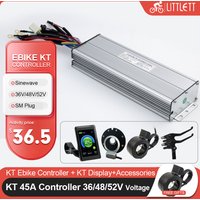 36V 48V 52V 2000W 45A KT Sine Wave Brushless Motor Controller LCD3 Display PAS Kit for Electric Scooter Bike E-bike Repair