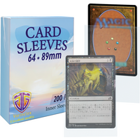 200PCS Transparent Standard Size Inner Card Sleeves Perfect for Double-sleeving, 64X89MM TCG Card Sleeves Card Protector for MTG