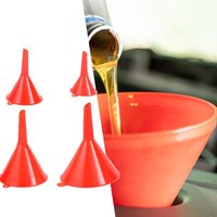 Funnels for Filling Bottles Portable Flexible Tool 4 Pieces Car Oil Funnel Tool for Kitchen Laboratory Garage Car Vehicle Indoor