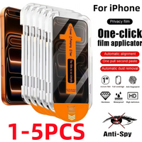 1-5pcs Privacy Protective Film Screen Protector for iPhone 17 16 15 14 13 12 11 Pro Max 17Air16Por Series With Installation Tool