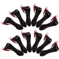 Replacement Electrode Cable Conductive Standard Pin Connection Wire for TENS Unit Muscle Stimulator Digital Therapy Machine