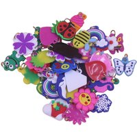 20Pcs Colorful Plastic Resin lovely Pendant DIY Child Bracelet Weaving Keychain Handmade Jewelry Making Accessories Wholesale