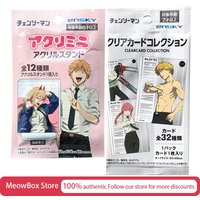 Genuine Ensky Chainsaw Man Card Blind Bag Official Goods Collectible Cards Standees Acg Card Standee Anime Peripheral New Year