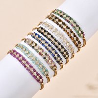 French style Exquisite Handmade Natural Stone Bracelet Jewelry Bangle Bracelets For Women Gift Wholesale Textured