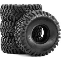 RC4pcs 1.9 Inch Rubber Tyre 115 * 45mm for 1/10 Rc Crawler Car Trax Trx4 Axial Scx10 Wraith Scx10 Yikong Rgt Wrangler 1.9 Wheel