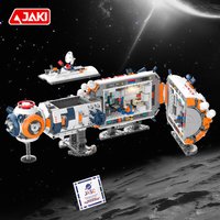 JAKI Space Exploration Series Space Station Core Module DIY Building Block Set Boys Model Assembly Toys