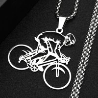 Mountain Bike Riders Chain For Women Men Stainless Steel Silver Color Extreme Outdoor Sports Lover Male Hiphop Necklace Jewelry