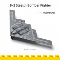 1/200 Creative Military Series Building Blocks B-2 Stealth And Strategic Bomber Spirit Fighter Model Toys For Boys Birthday Gift