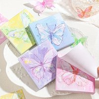 Butterfly Notepad - Non-Sticky Memo Pads for Students, Journal Layering & Scrapbooking Decoration Office Accessories
