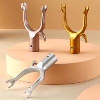 C 1pc Aluminium Alloy 3 Colors Clothes Rack Durable Home Accessories Laundry Hanging Fork Portable Clothes Airing Fork Support