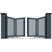 Trackless electric telescopic folding villa courtyard gate community yard automatic opening suspension electric gate-deposit