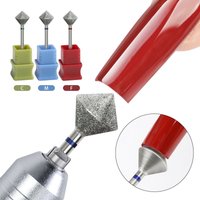 Nail art diamond shaped polishing head nail plate C arc grinding stone diamond shaped polishing foot nail repair polishing tool