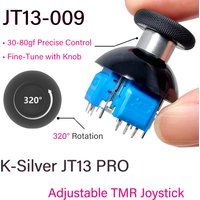 K-Silver JT13 Pro JT13-009 Tension Adjustable TMR Joystick Anti-Drift for PS4,PS5,Switch Pro,Xbox Controller Replacement Part