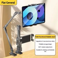 Desk Bedside Rotatable Foldable 3 Sections Arms Lazy Bracket Adjustable Tablet Stand for 5-12Inch Phone Ipad Pro Mini Xiaomi