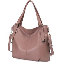 Nesitu High Quality A4 Black Pink Blue Grey Purple Genuine Leather Women Handbags Lady Shoulder Messenger Bag M6019