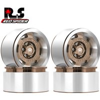 Vintage Design 1.9 Beadlock Wheel Rims (4PCS) Aluminum Alloy 1.9''Wheel Hub for 1:10 RC Crawler SCX10 90046 SCX10 III TRX4 TRX6