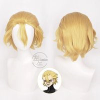 Stanley Snyder Perücke Goldene Kurze Synthetische Haar Halloween Karneval Party Cosplay Perücken Hitzebeständigkeit Faser