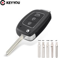 Dandkey 3 Buttons Flip Remote Blank Shell Car Key Case For Hyundai Solaris i10 i20 i30 i35 i40 IX45 Series ELANTRA Santa Fe HB20