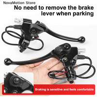 Ultralight Bicycle BMX Brake Handle Electric Bike Cycling Brake Levers V/Disc Brake Handle With Wire Power-off Switch Accessor